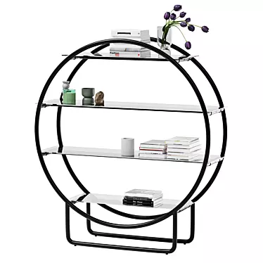 Selene Circle Shelf: Stylish and Practical 3D model image 1 