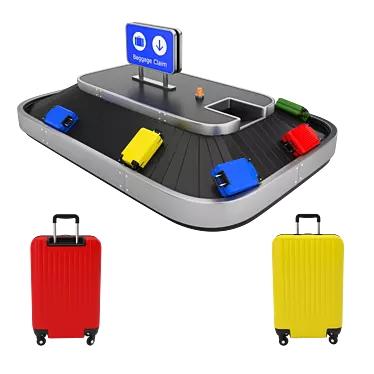 Travel Easy: Airport Baggage Claim 3D model image 1 