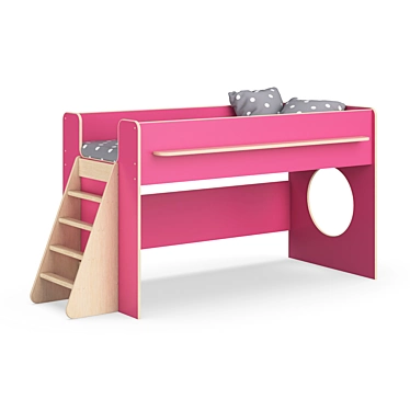 Modular Kids Bed Set: Legenda K23 + LP22 3D model image 1 