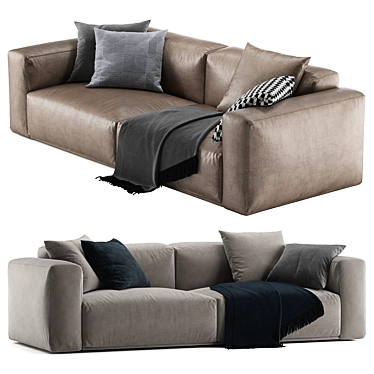 Modern Poliform Bolton Sofa 3D model image 1 