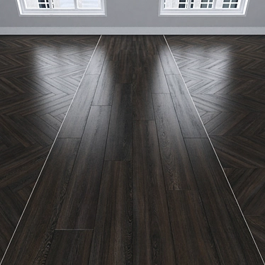 Oak Parquet: Herringbone, Linear & Chevron 3D model image 1 