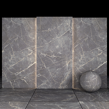 Elegant House Gray Marble Slabs 3D model image 1 