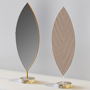 Nature-inspired Aglaia Floor Mirror 3D model image 1 