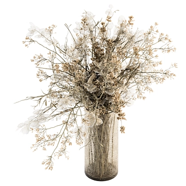 Boho Chic Dried Plant Bouquet 3D model image 1 