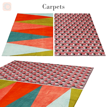 Modern Poly Rug: 3 888 Designs 3D model image 1 