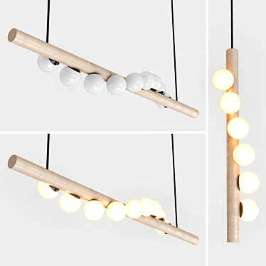 Willow Pendant Lamp: Sleek and Minimalist 3D model image 1 