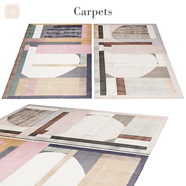 Polys: 3 888, Vets: 4 004 | High-Quality Rug 3D model image 1 