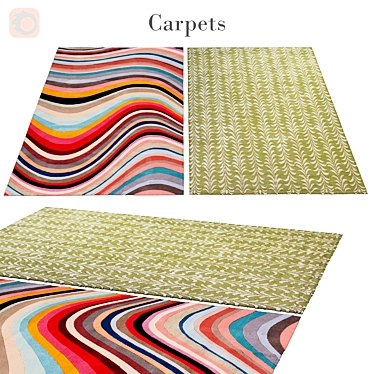 Decorative Polys Rug - Unique Design 3D model image 1 