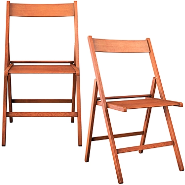 Yann Foldable Wooden Chair 3D model image 1 