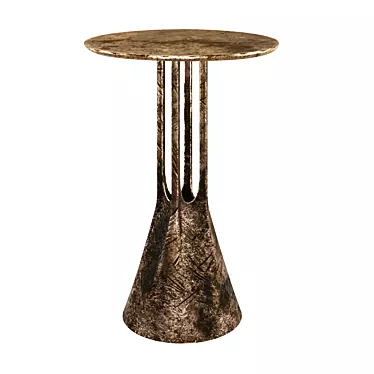 Sculptural Bronze TEE Side Table 3D model image 1 