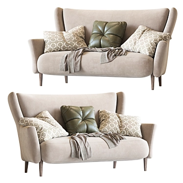 Modern Clara Sofa: Stylish Comfort for Any Room 3D model image 1 