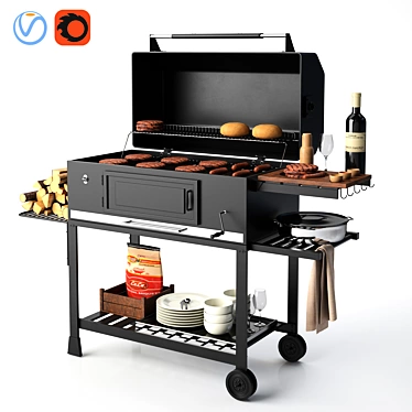 Delicious BBQ Feast Pack 3D model image 1 