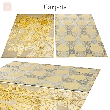  Elegant Polys Rug: 3 888 Vets 3D model image 1 