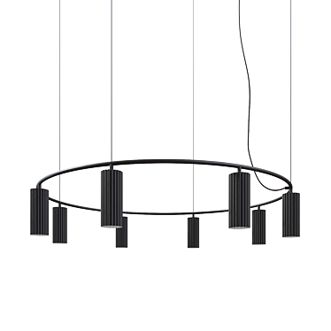 Sophisticated Elegance: Donna P XL Chandelier 3D model image 1 