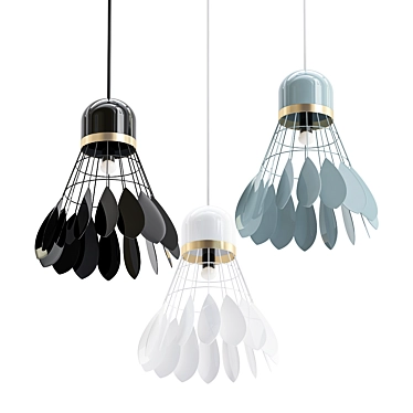 E27 Badminton Pendant Lamp 3D model image 1 