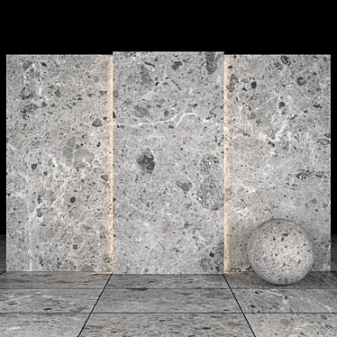 Sarita Gray Stone: High-Quality Texture Pack 3D model image 1 