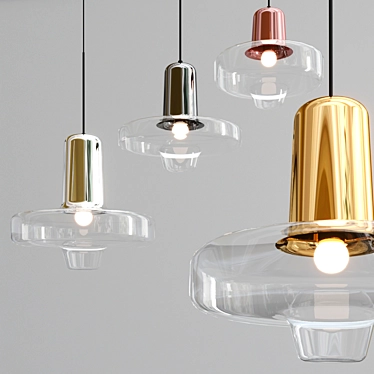 Dynamic Spin Pendant Light 3D model image 1 