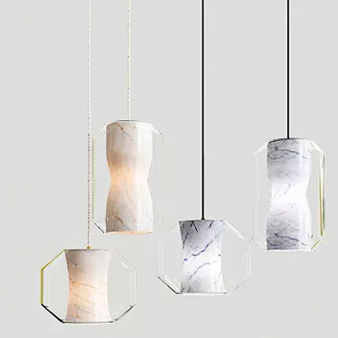 Elegant INIS Design Lamps 3D model image 1 