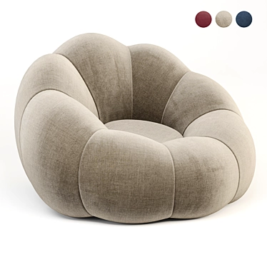 Cozy Pumpkin Bean Bag Chair 3D model image 1 