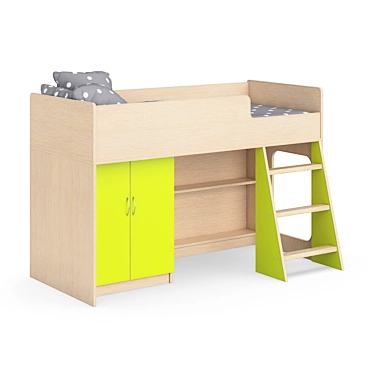 Modular Kids Bed | Legenda K34 3D model image 1 