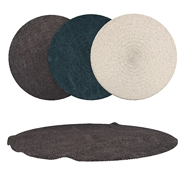 Round Carpets Set - Variety and Realism 3D model image 1 