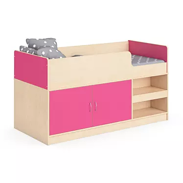 Stylish Legenda K39 Kids Bed 3D model image 1 