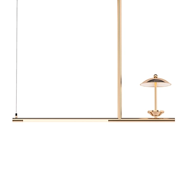 Contemporary Hetley-B Pendant Light 3D model image 1 