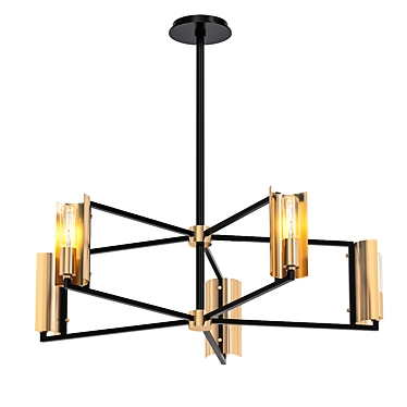 Troy Emerson Chandelier: Sophisticated Elegance 3D model image 1 