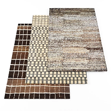 High-Resolution Modern Rugs Bundle 3D model image 1 