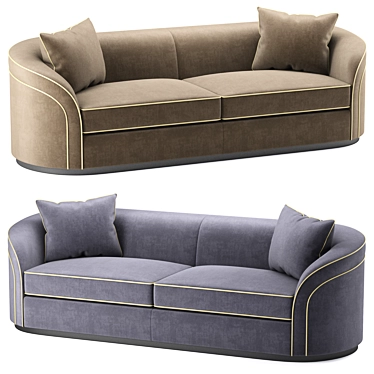 Anderson Luxury Sofa & Chair 3D model image 1 