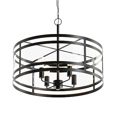 Edinger 20" Pendant - Elegant Bronze 3D model image 1 