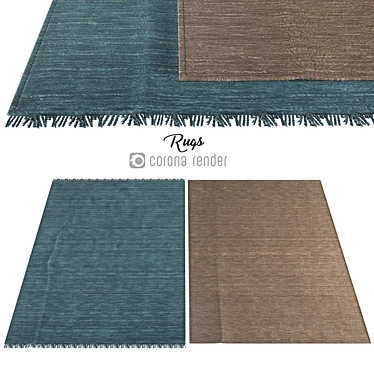 Elegant Carpet Collection: Luxuriously Handcrafted 3D model image 1 