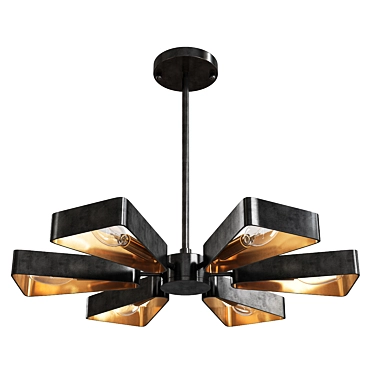 Elegant Luna Chandelier: Exquisite Illumination 3D model image 1 