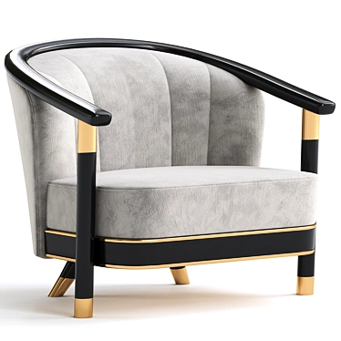 Strassbourg Luxe Armchair 3D model image 1 