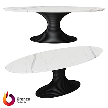 Title: Levinson Round - Kronco Dining Table 3D model image 1 