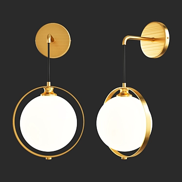 Vintage Brass Ball Decoration 3D model image 1 