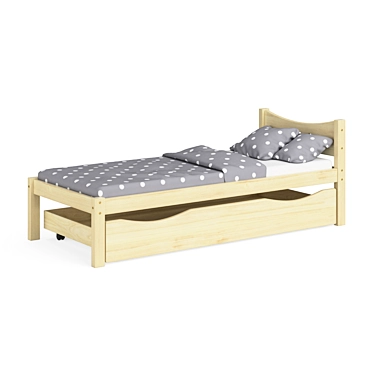 Legenda KM21B Youth Bed with YM02 Storage 3D model image 1 