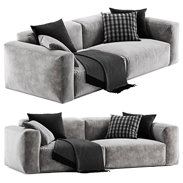 Bolton Sofa: Poliform Elegance 3D model image 1 