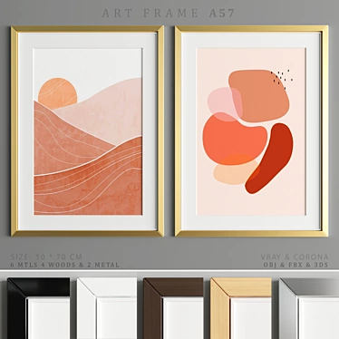 Versatile Art Frame - A57 3D model image 1 