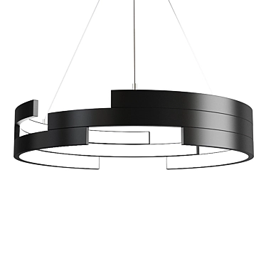 Eccentric Arched LED Pendant 3D model image 1 