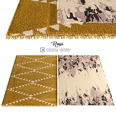 Elegant Carpet Collection 3D model image 1 