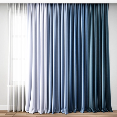 Elegant Curtain Model 3D model image 1 