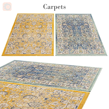 Durable Poly Rug - 3,888 Threads 3D model image 1 