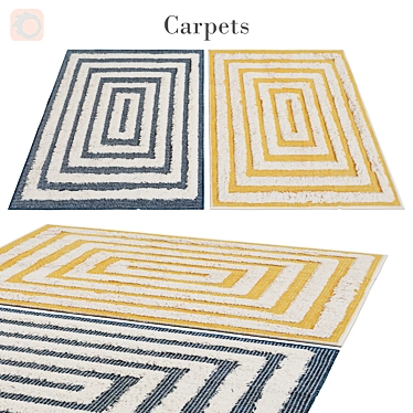 Elegant Polys Rug for Vets 3D model image 1 