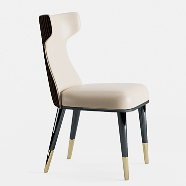 Elegant Beverly Chair: Perfect Blend of Style and Comfort 3D model image 1 