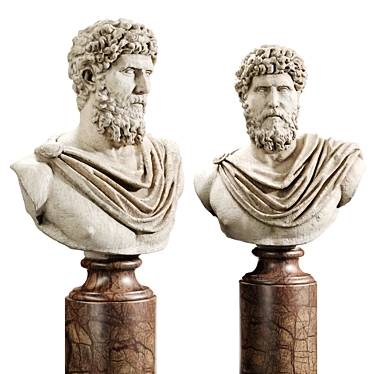 Roman Emperor Lucius Verus Bust 3D model image 1 