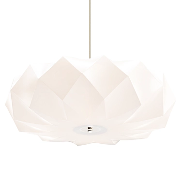 Modern White Pendant Light - Glacier 20 3D model image 1 