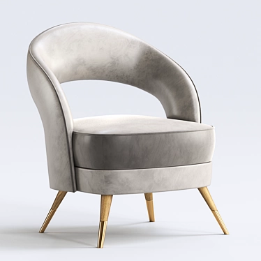 Elegant Ava Armchair: Modern Design 3D model image 1 