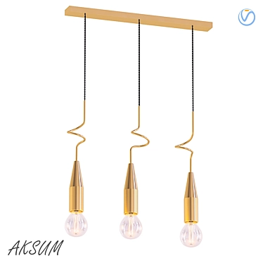 AKSUM Designer Chandelier 3D model image 1 