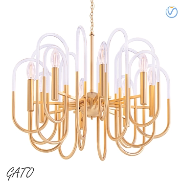 Modern GATO Pendant Light 3D model image 1 